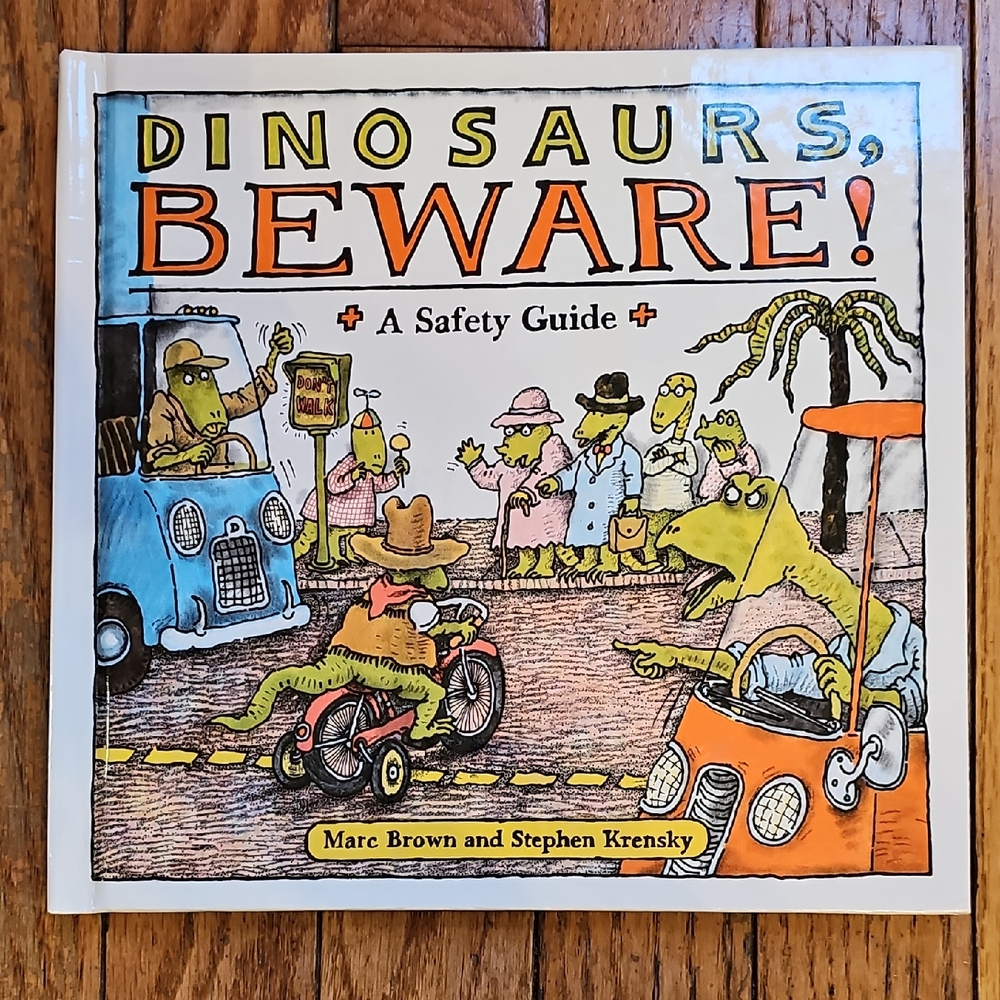 Dinosaurs Beware! A Safety Guide Hardback Book, Vintage, Marc Brown, Krensky